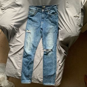 Zara Ripped Boyfriend Jeans